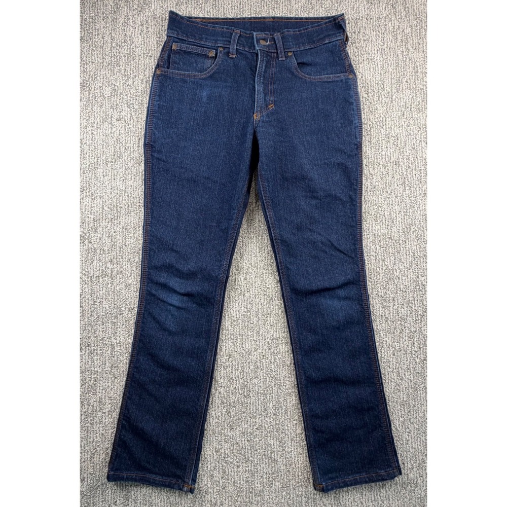 Origin Factory Jeans Mens 32x31 Dark Wash Indigo Denim Made in USA Stretch